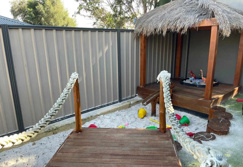 Sandpit at Busy Bees Early Learning located at Byford