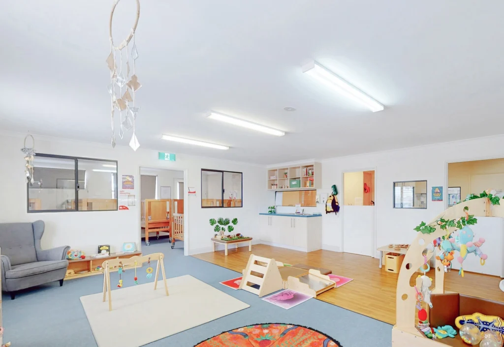 Nursery room at Busy Bees Baldivis South childcare.