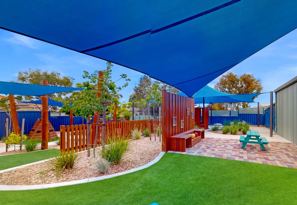 Large outdoor playground at Baldivis day care.