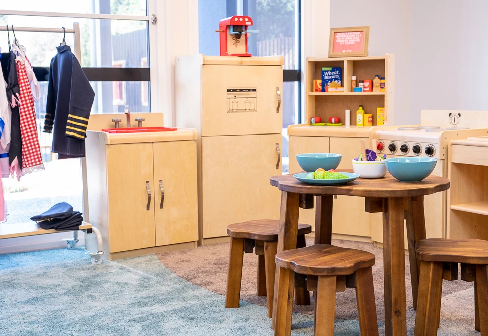 Pretend play kitchen at Craigieburn day care