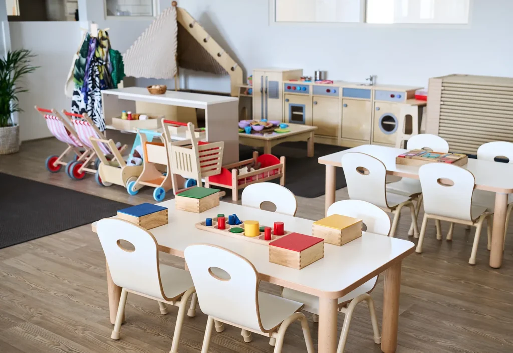 Pretend play kitchen at Eglington early learning centre