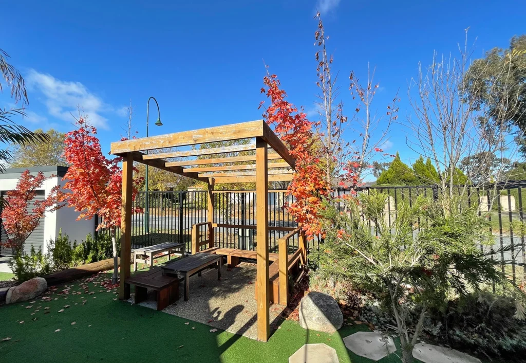 Outdoor playground at Busy Bees Early Learning located in Amaroo.